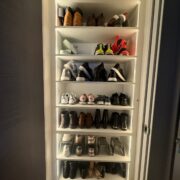 LED-LIT CUSTOM SHOE CABINET