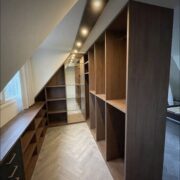 Custom Sloped Ceiling Walk-In Wardrobe