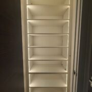 LED-LIT CUSTOM SHOE CABINET